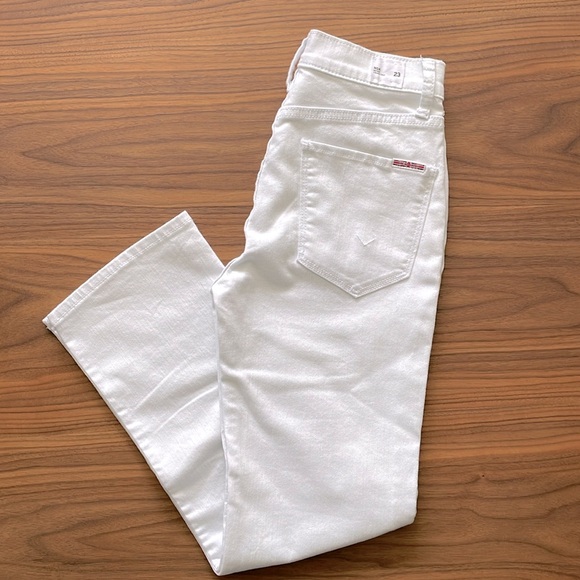 NWT Hudson Noa Mid-Rise Straight Crop White Denim Jeans Size 23 - Picture 10 of 11